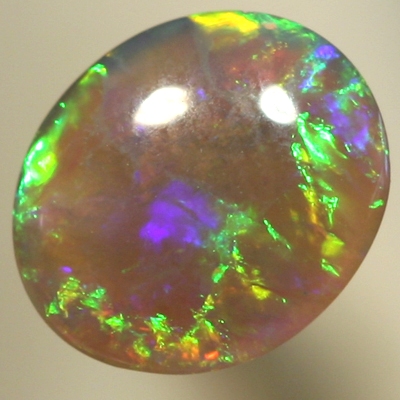 SOLID CRYSTAL OPAL The brightest green and gold fire